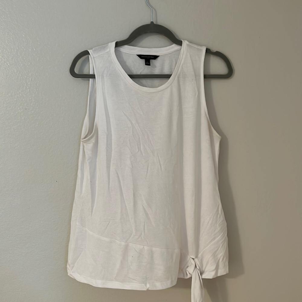 👚Banana Republic White Dressy Top